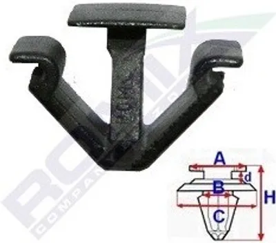 Produktbild von ROMIX Clip Zier- / Schutzleiste C60433 für VW Touareg (7LA 7L6 7L7) 15mm