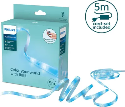 Immagine prodotto di Philips Lighting Strisce luminose a LED, 5 m, 12 W, RGB a colori, telecomando incluso