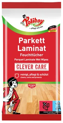 Produktbild von Poliboy Reinigungstücher Parkett Laminat - Inhalt 15 Stück, Reinigung Pflege