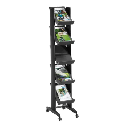 Produktbild von Paperflow Prospektständer Corner 259N.01 5Fächer schwarz