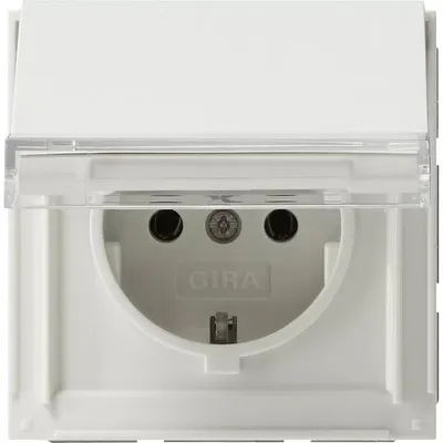 Produktbild von GIRA 041066, CEE 7/3, 1 Modul(e), CEE 7/4, Weiß, 250 V, 16 A