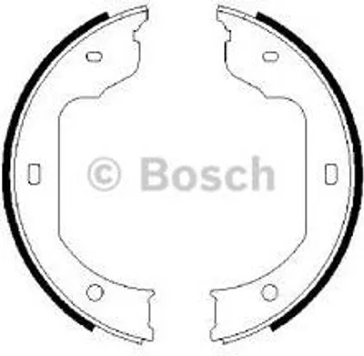 Produktbild von Bosch Bremsbackensatz, Feststellbremse  0 986 487 625