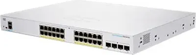 Produktbild von Cisco Business 250 Series CBS250-24PP-4G - Switch - L3 - Smart - 24 x 10/100/1000 (PoE+) + 4 x Gigabit SFP - an Rack montierbar - PoE+ (100 W)