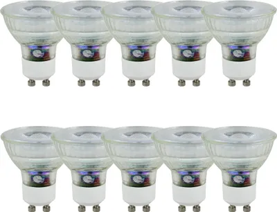 Produktbild von 10 x LED Premium Glas Reflektor GU10 5W = 50W 350lm warmweiß 2700K 38° DIMMBAR