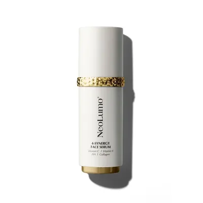 Produktbild von 4 Synergy Gesichtsserum mit Kollagen, Vitamin C, Hyaluronsäure & Vitamin E für Hautverjüngung