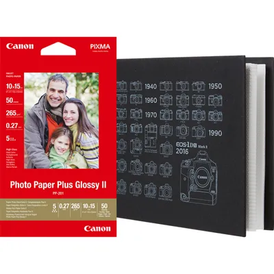 Produktbild von Canon MC-PA001 + PP-201, Schwarz, Hardcover-Bindung