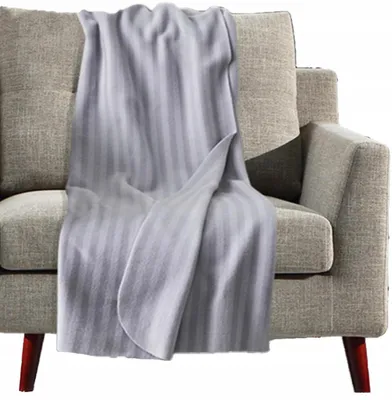 Image de Couverture Polaire Douce IKEA Gris pour Canapé