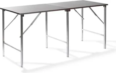 Arbeitstisch Eselstahl Aluminium Grau 200 x 80 x 90 cm