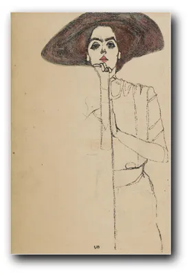 Immagine prodotto di Stampa artistica "Ritratto di una donna" di Egon Schiele – 20x30 cm – non incorniciata