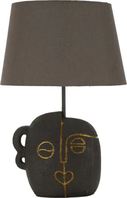 Zdjęcie produktu dla o Ferretti Lampa Stołowa Tribal E27 Brązowo-Złota