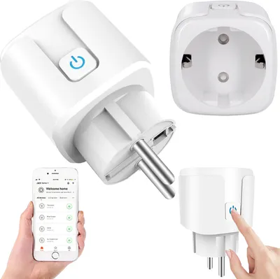 Obrázok produktu pre Mini Smart Plug WiFi Inteligentná zásuvka kompatibilné s Amazon Alexa Google Home Wi-Fi Remote Voice Control Wireless IFTTT EU Retoo