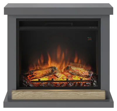 Image de Cheminée électrique décorative "Hagen" Gris foncé - Powerflame