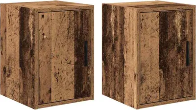 Immagine prodotto di Pensili per Garage 2 pz Legno Antico in Legno Multistrato