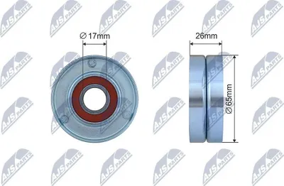 Produktbild von NTY RNK-BM-066 Spannrolle Keilrippenriemen 65mm für MINI Schrägheck (R50, R53) Cabrio (R52)