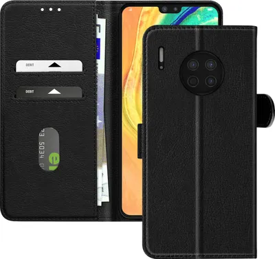 Obrázok produktu pre Avizar, koženkové puzdro s funkciou stojana Huawei Mate 30, čierne