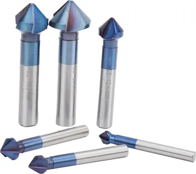 Obrázek produktu pro Zkosení End Mill, End Mill Cutter, Chamfer Vrták, Odstraňování otřepů Nástroj, Odstraňování otřepů Bit, Countersink vrták Bit