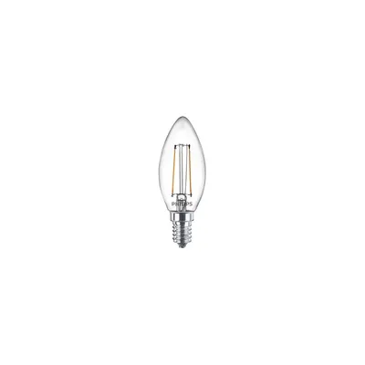 Produktbild von Philips Filament-Kerzenlampe, B35, E14 x2, transparent, 25 W, 2 W, 25 W, E14, 250 lm, 15000 h, Warmweiß