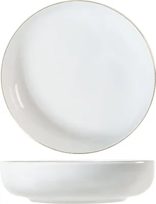 Produktbild von H&h 6er Set tiefe Teller Perlgoldfaden 19 cm