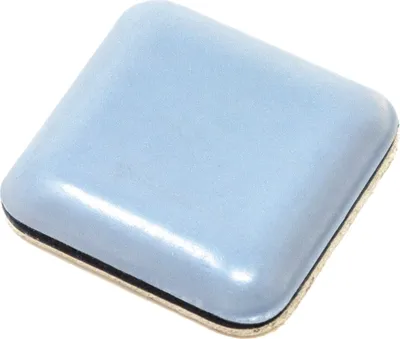 Produktbild von Adsamm® | PTFE-Gleiter | 24x24 mm | Grau-Blau | quadratisch | Selbstklebende Möbelgleiter in von Adsamm®