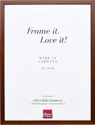 Produktbild von Effect Holzrahmen Profil Top S braun 40x50 cm Museumsglas