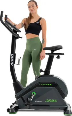 Produktbild von Hop-Sport Ergometer HS-120H Argo – Heimtrainer Fahrrad mit Bluetooth & App Steuerung, 12 Trainingsprogramme, wattgesteuert – Heimtrainer mit leiser 10 kg Schwungmasse, 32 Bremsstufen