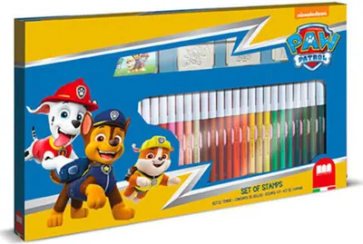 Produktbild von Paw Patrol - Activity Malset - Stempelset - Mit Malbuch - 41 Teile