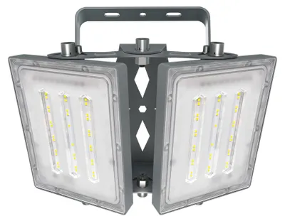 Produktbild von STASUN 100W LED Flutlicht Außen IP65 10000 lm 6000K, 2 Strahler, verstellbar
