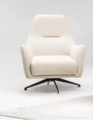 Produktbild von Stoffsessel Sessel Ohrensessel Beige Polster Wohnzimmer Einsitzer Sitz