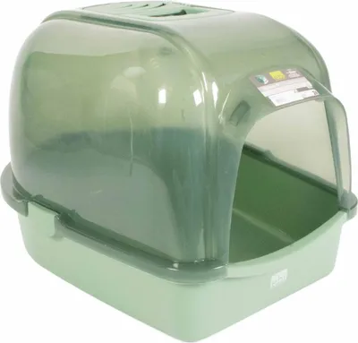 Produktbild von Europet Bernina Katzentoilette Eclipse transparent/grün, Größe: L