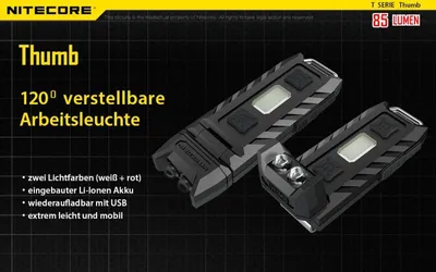 Immagine prodotto di Nitecore Thumb UV ricaricabile