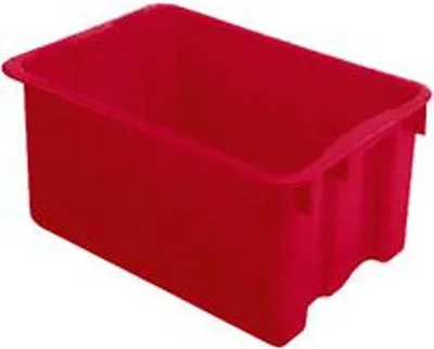 Produktbild von LA KA PE Drehstapelbehälter 45l Polypropylen rot Länge 600 x Breite 400 x Höhe 250mm stapelbar - LB60/40