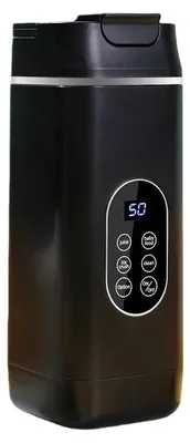 Produktbild von Kabelloser tragbarer Mixbecher - Mini-Mixer/Smoothie-Maker - USB-wiederaufladbar - Eiscrusher - Multifunktional - Langlebig - Akku inklusive - Schwarz