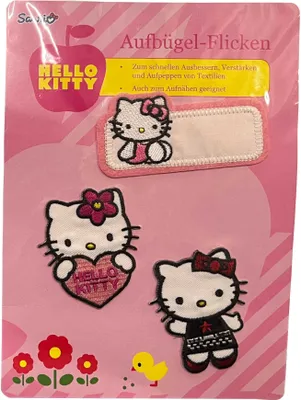 Produktbild von Hello Kitty Aufbügel Flicken Pink 286821