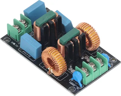 Obrázok produktu pre 10A 3-stupňový sieťový filter EMI EMC, jednofázový napájací filter FCC proti rušeniu, AC 110-250 V