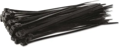 Produktbild von KSS Kabelbinder-Sortiment Polyamid 6.6, schwarz, 240x7,6, UV-beständig, 100 Stück