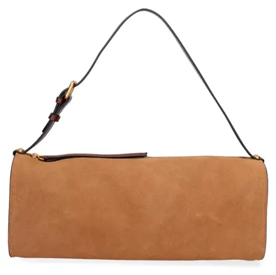 Produktbild von Lux Dames Handtasche aus echtem Wildleder mit Reißverschluss, hergestellt in Italien