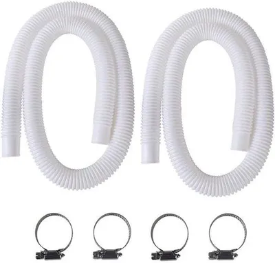 Productafbeelding van Ontluchtingsslang voor zwembaden - 32mm, 2 stuks, 150cm, vervangingsslang, geschikt voor Intex pompen