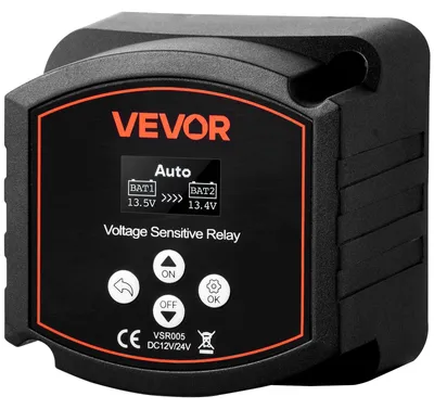 Image de Relais de coupure VEVOR, 12 V, 300 A, double isolateur de batterie avec écran LCD, coupe-batterie intelligent pour batteries lithium & plomb-acide, pour voiture, camion, camping-car, UTV, ATV, bateau