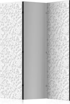 Produktbild von 3-teiliger Einseitiger Vlies Paravent - Floral pattern I 135x172 cm Muster a-B-0062-z-b