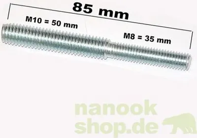 Produktbild von Gewindeadapter M8 / M10 - 85 mm