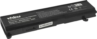 Produktbild von vhbw Akku kompatibel mit Toshiba Satellite M70-239, M70-258, M70-236, M70-238, M70-267, M70-208, M70-212, M70-226 Notebook (2200 mAh, 14,4 V, Li-Ion)