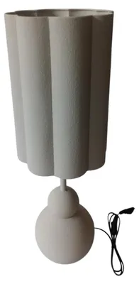 Produktbild von Tischlampe, Metall, weiß, 23x23x68,5 cm