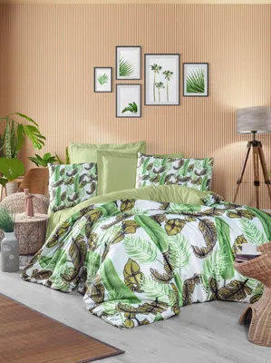 Zdjęcie produktu dla L'Essentiel Linge de Maison, 472, poszwa na kołdrę king-size (EU) (ES), zielona, 100% POLIESTER-MIKROSATYNA, 240 x 220 cm