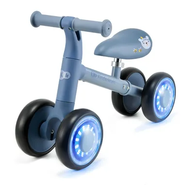 Immagine prodotto di Kinderkraft CUTIE FLASH Mini bici senza pedali con luci RGB e limitatore di sterzo Blu
