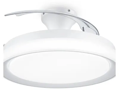 Productafbeelding van Philips Plafondlamp met ventilator Bliss, 35 + 28 W, Wit, Metaal, Kunststof, IP20, Klasse I, Geschikt voor slaapkamer, eetkamer, keuken, woonkamer, kantoor, 220-240 V