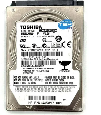 Obrázok produktu pre Toshiba MK3252GSX 320GB SATA 2,5"