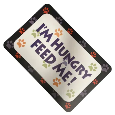 Antirutsch-Futterplatzmatte für Hunde & Katzen, 40x60 cm