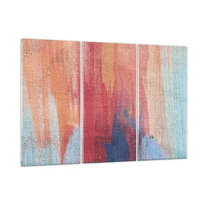 Produktbild von Bilder auf glas - 3 Teile - Die Farben Farben Abstraktion - 105x70cm - Glasbilder - Wandbilder - Bilder - Wanddekoration aus Glas - Glas Bilder - Wandbild auf Glas - GCE105x70-5069