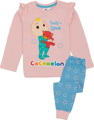 Obrázek produktu pro Cocomelon - Dívčí pyžamo s dlouhým rukávem NS7485 (110) (růžová/modrá)
