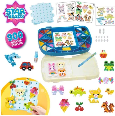 Immagine prodotto di Aquabeads Starter Kit 900 beads of different shapes and colors. beads that stick with water. From 4 years old